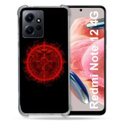 Coque Renforcée En Verre Trempé Pour Xiaomi Redmi Note 12 4G Manga Fullmetal Alchemist Logo