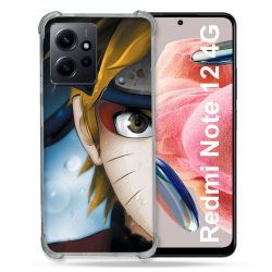 Coque Renforcée En Verre Trempé Pour Xiaomi Redmi Note 12 4G Manga Naruto Blanc