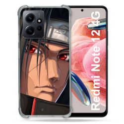 Coque Renforcée En Verre Trempé Pour Xiaomi Redmi Note 12 4G Manga Naruto Itachi Visage
