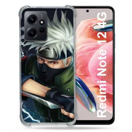 Coque Renforcée En Verre Trempé Pour Xiaomi Redmi Note 12 4G Manga Naruto Kakashi