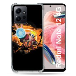 Coque Renforcée En Verre Trempé Pour Xiaomi Redmi Note 12 4G Manga Naruto Noir