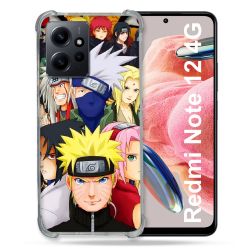 Coque Renforcée En Verre Trempé Pour Xiaomi Redmi Note 12 4G Manga Naruto Team