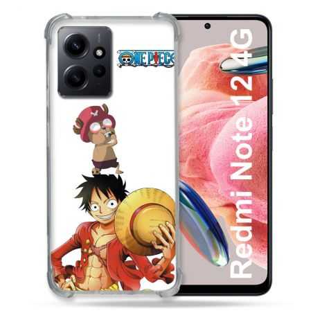 Coque Renforcée En Verre Trempé Pour Xiaomi Redmi Note 12 4G Manga One Piece Chopper