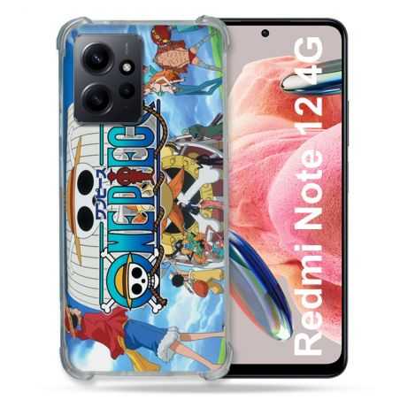 Coque Renforcée En Verre Trempé Pour Xiaomi Redmi Note 12 4G Manga One Piece Sunny