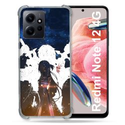 Coque Renforcée En Verre Trempé Pour Xiaomi Redmi Note 12 4G Manga SAO sword Art Online Asuna