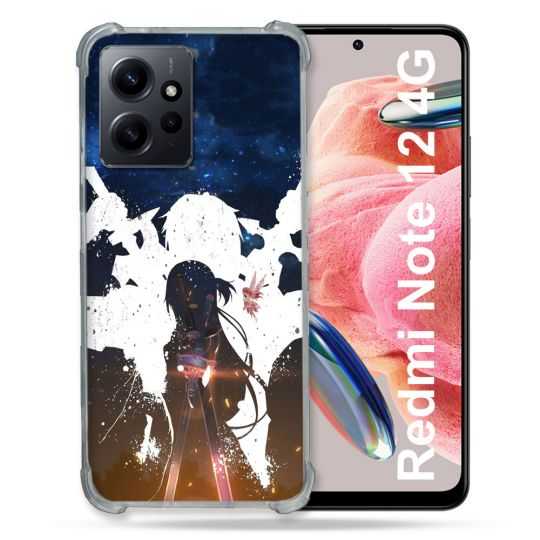 Coque Renforcée En Verre Trempé Pour Xiaomi Redmi Note 12 4G Manga SAO sword Art Online Asuna