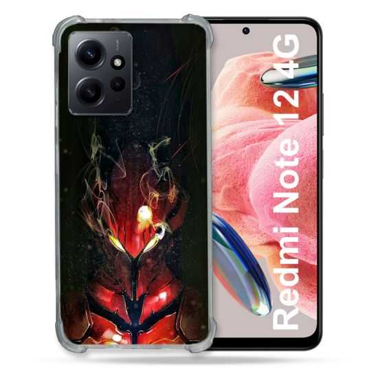 Coque Renforcée En Verre Trempé Pour Xiaomi Redmi Note 12 4G Manga Solo Leveling Igris