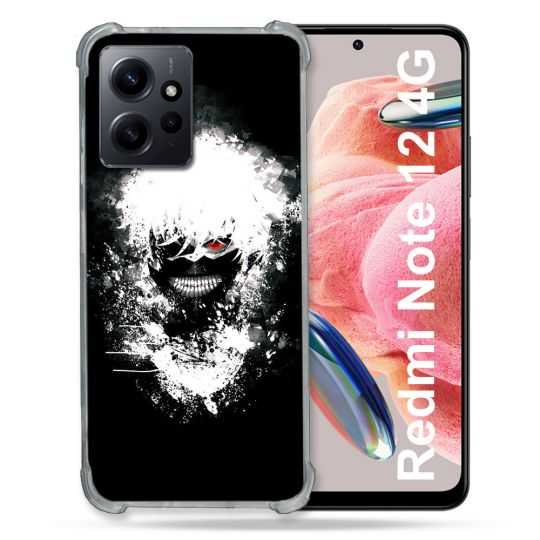 Coque Renforcée En Verre Trempé Pour Xiaomi Redmi Note 12 4G Manga Tokyo Ghoul Kaneki Tag