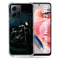 Coque Renforcée En Verre Trempé Pour Xiaomi Redmi Note 12 4G Moto Harley Vintage