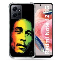 Coque Renforcée En Verre Trempé Pour Xiaomi Redmi Note 12 4G Musique Bob Marley 2