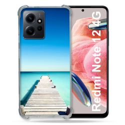 Coque Renforcée En Verre Trempé Pour Xiaomi Redmi Note 12 4G Nature Pont Mer