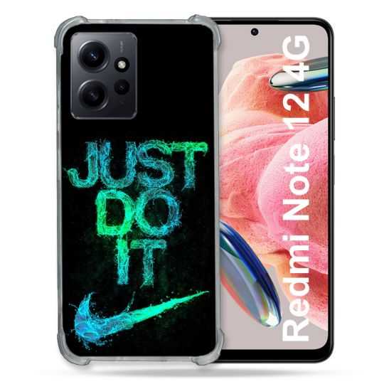 Coque Renforcée En Verre Trempé Pour Xiaomi Redmi Note 12 4G Nike Just Do It