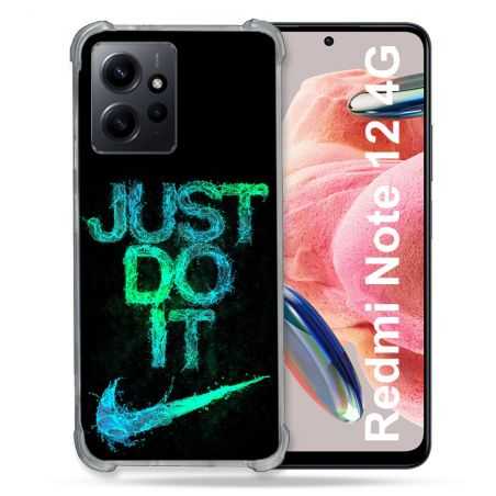 Coque Renforcée En Verre Trempé Pour Xiaomi Redmi Note 12 4G Nike Just Do It