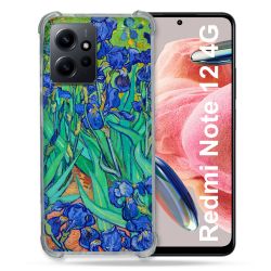 Coque Renforcée En Verre Trempé Pour Xiaomi Redmi Note 12 4G Peinture Iris
