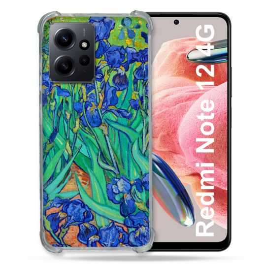 Coque Renforcée En Verre Trempé Pour Xiaomi Redmi Note 12 4G Peinture Iris