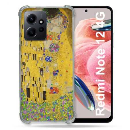 Coque Renforcée En Verre Trempé Pour Xiaomi Redmi Note 12 4G Peinture Le Baiser