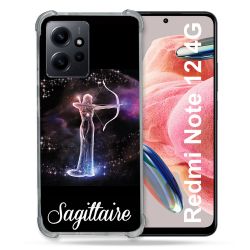Coque Renforcée En Verre Trempé Pour Xiaomi Redmi Note 12 4G Signe Zodiaque 2 Sagittaire