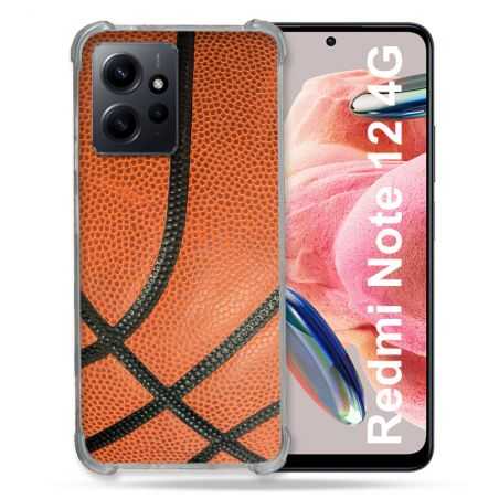 Coque Renforcée En Verre Trempé Pour Xiaomi Redmi Note 12 4G Sport Ballon Basket