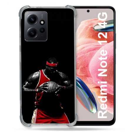 Coque Renforcée En Verre Trempé Pour Xiaomi Redmi Note 12 4G Sport Basketeur