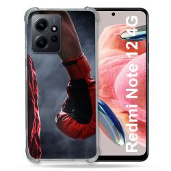 Coque Renforcée En Verre Trempé Pour Xiaomi Redmi Note 12 4G Sport Boxe Gant Rouge