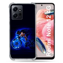 Coque Renforcée En Verre Trempé Pour Xiaomi Redmi Note 12 4G Sport Cyclisme Bleu