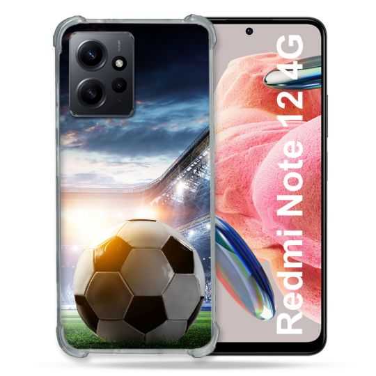 Coque Renforcée En Verre Trempé Pour Xiaomi Redmi Note 12 4G Sport Football Stade