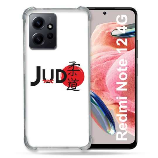 Coque Renforcée En Verre Trempé Pour Xiaomi Redmi Note 12 4G Sport Judo Logo