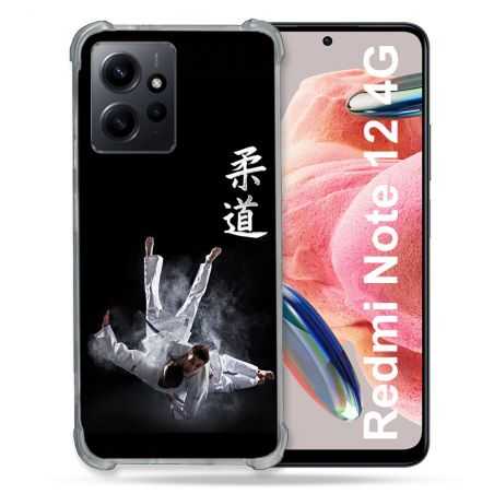 Coque Renforcée En Verre Trempé Pour Xiaomi Redmi Note 12 4G Sport Judo Noir