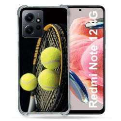 Coque Renforcée En Verre Trempé Pour Xiaomi Redmi Note 12 4G Sport Tennis Balls
