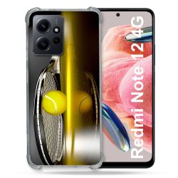 Coque Renforcée En Verre Trempé Pour Xiaomi Redmi Note 12 4G Sport Tennis Reflet