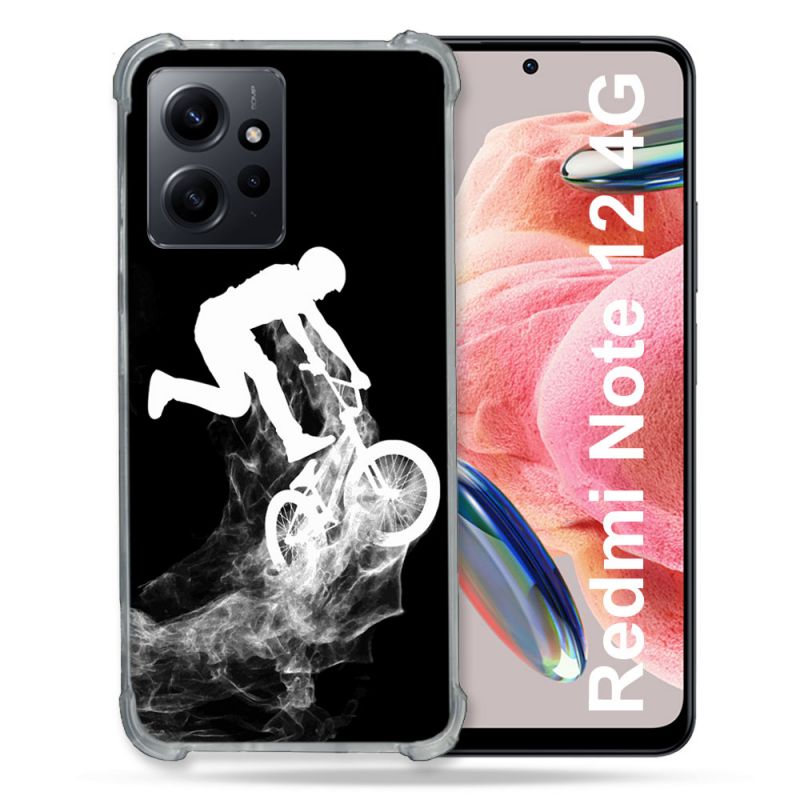 Coque Renforcée En Verre Trempé Pour Xiaomi Redmi Note 12 4G Sport VTT Noir