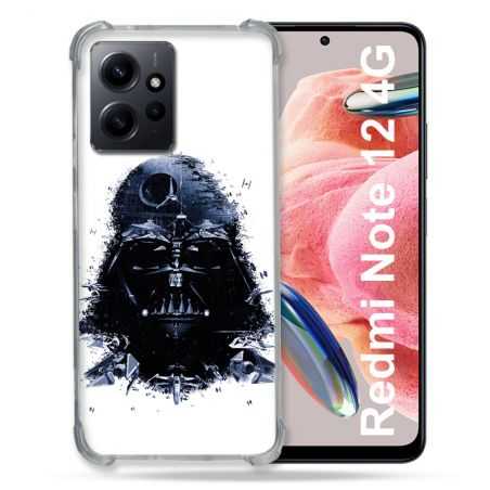 Coque Renforcée En Verre Trempé Pour Xiaomi Redmi Note 12 4G Star Wars - Dark Vador Blanc