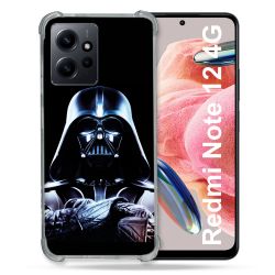 Coque Renforcée En Verre Trempé Pour Xiaomi Redmi Note 12 4G Star Wars - Dark Vador Noir