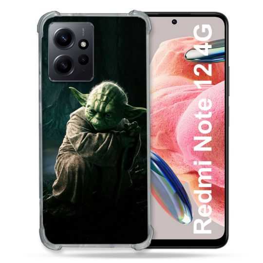 Coque Renforcée En Verre Trempé Pour Xiaomi Redmi Note 12 4G Star Wars - Yoda sombre