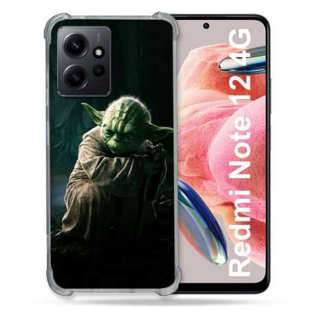 Coque Renforcée En Verre Trempé Pour Xiaomi Redmi Note 12 4G Star Wars - Yoda sombre