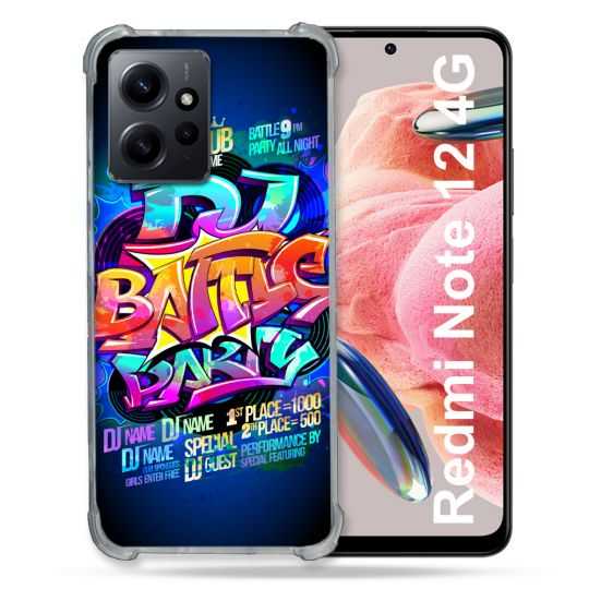 Coque Renforcée En Verre Trempé Pour Xiaomi Redmi Note 12 4G Street Art Rap