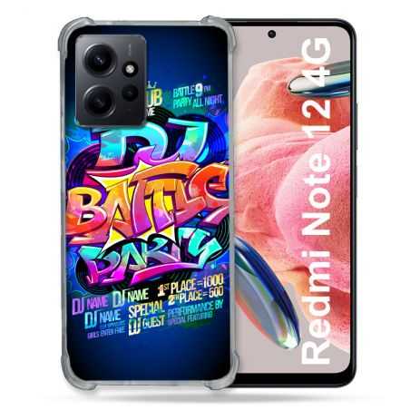Coque Renforcée En Verre Trempé Pour Xiaomi Redmi Note 12 4G Street Art Rap