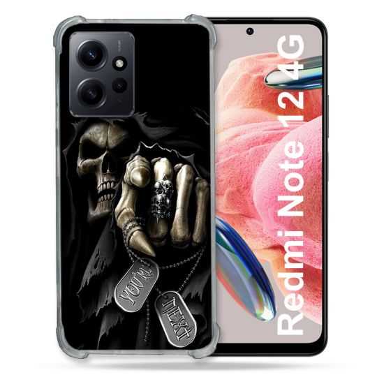 Coque Renforcée En Verre Trempé Pour Xiaomi Redmi Note 12 4G Tete de Mort Your Next