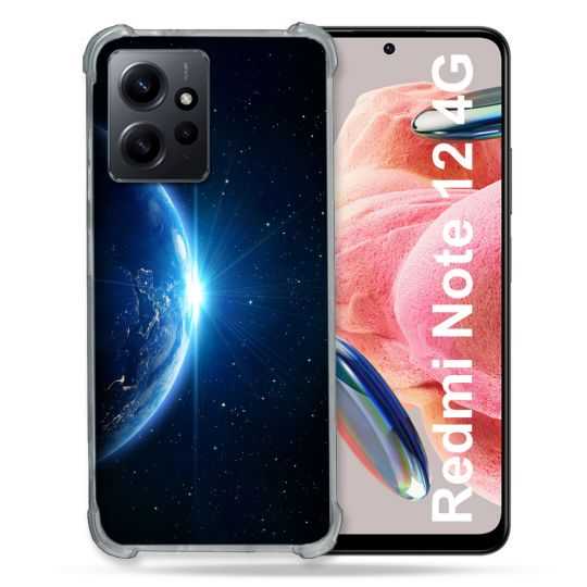 Coque Renforcée En Verre Trempé Pour Xiaomi Redmi Note 12 4G Univers Planete Terre