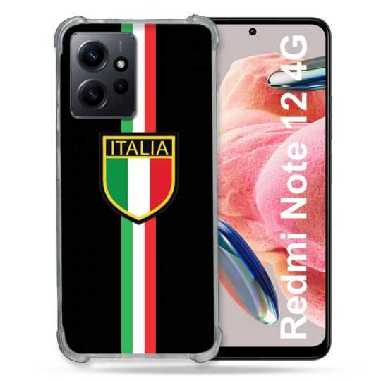 Coque Renforcée En Verre Trempé Pour Xiaomi Redmi Note 12 4G Voyage Italie 3 Noir