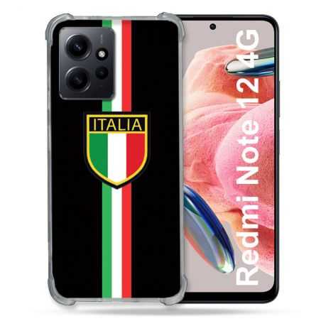 Coque Renforcée En Verre Trempé Pour Xiaomi Redmi Note 12 4G Voyage Italie 3 Noir