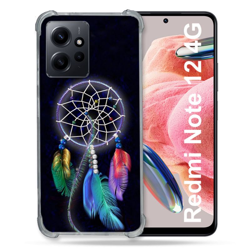 Coque Renforcée En Verre Trempé Pour Xiaomi Redmi Note 12 4G Zen Attrape Reve Multicolore