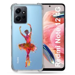 Coque Transparente Renforcée En Verre Trempé Pour Xiaomi Redmi Note 12 4G Danseuse etoile