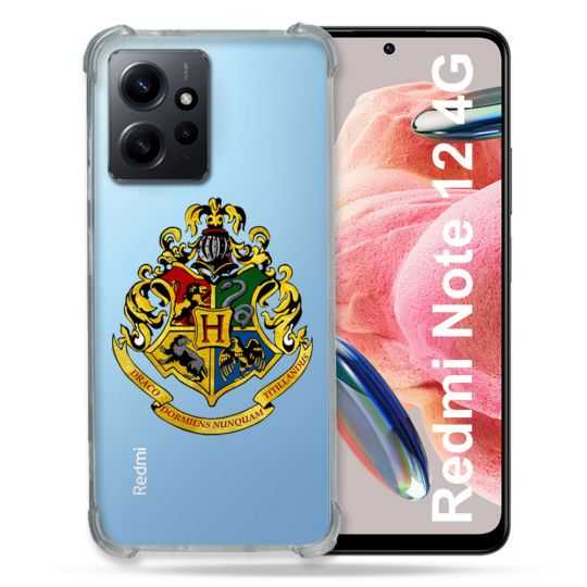 Coque Transparente Renforcée En Verre Trempé Pour Xiaomi Redmi Note 12 4G Harry Potter Poudlard
