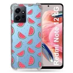 Coque Transparente Renforcée En Verre Trempé Pour Xiaomi Redmi Note 12 4G Pasteque