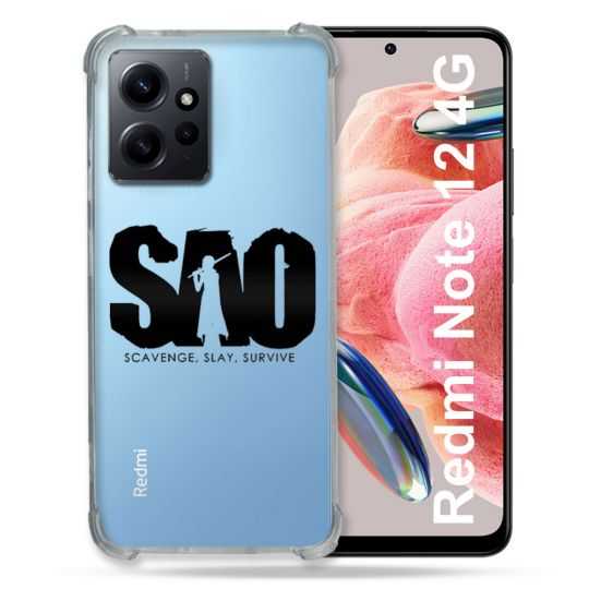 Coque Transparente Renforcée En Verre Trempé Pour Xiaomi Redmi Note 12 4G SAO