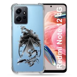 Coque Transparente Renforcée En Verre Trempé Pour Xiaomi Redmi Note 12 4G Scorpion