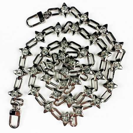 Coque Transparente Renforcée En Verre Trempé Pour Xiaomi Redmi Note 12 4G Lanière / Cordon Bijou Diamant Argent