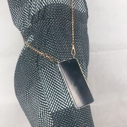 Coque Transparente Renforcée En Verre Trempé Pour Xiaomi Redmi Note 12 4G Lanière / Cordon Chaine et Cuir Noir