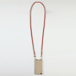 Coque Transparente Renforcée En Verre Trempé Pour Xiaomi Redmi Note 12 4G Lanière / Cordon Chaine suspendue Rouge